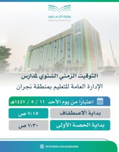 الدوام الشتوي يعود الأحد.. كيف ستتغير مواعيد بدء اليوم الدراسي والعمل؟