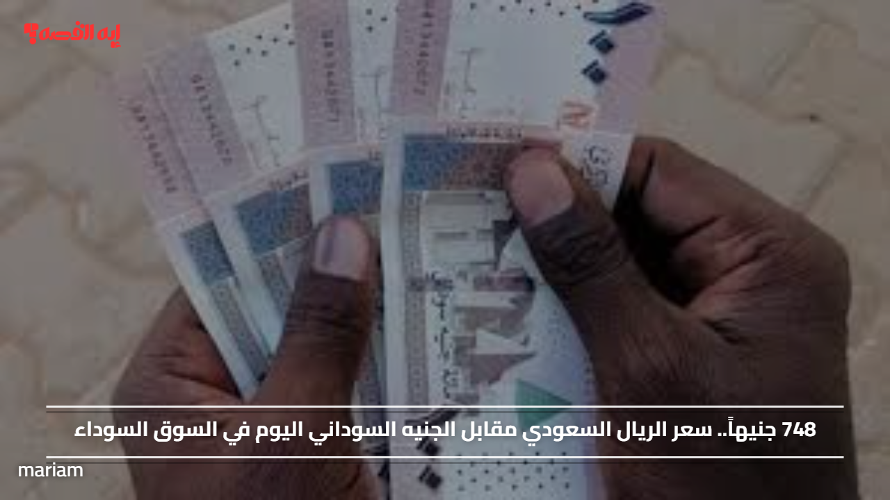 748 جنيهاً.. سعر الريال السعودي مقابل الجنيه السوداني اليوم في السوق السوداء