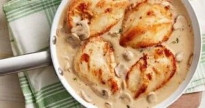 صدور دجاج بالكريمة بنفس الطعم الغني وبسعرات حرارية أقل