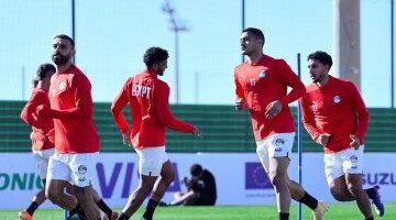 بقيادة الفراعنة منتخب مصر يختتم تدريباته المكثفة قبل صدام أنجولا