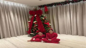 بملابس الكريسماس صور مبهجة لبنات محمد صلاح تخطف الأنظار عبر