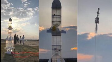 تجربة صينية فريدة معلم وطلابه يطلقون صاروخاً من زجاجات المياه