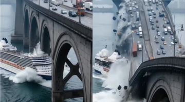 حقيقة فيديو الجسر بالصين كشف زيف انهيار جسر حديث في