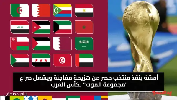 أفشة ينقذ منتخب مصر من هزيمة مفاجئة ويشعل صراع "مجموعة الموت" بكأس العرب.