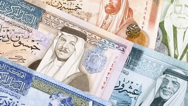 استقرار سعر الدينار الأردني مقابل الجنيه المصري في البنك المركزي المصري مع نهاية الأسبوع