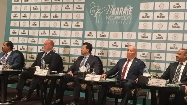 الاستعدادات النهائية لاستضافة بطولة العالم للكاراتيه تكتمل في مؤتمر الاتحاد المصري