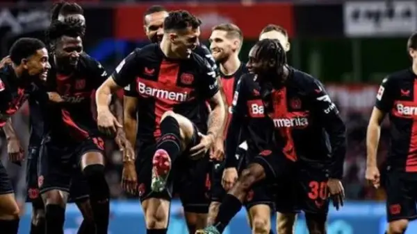 باير ليفركوزن يتقدم على مانشستر سيتي بهدف جريمالدو في الشوط الأول