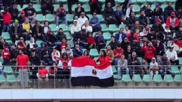 جماهير مصر تدعم منتخب الفراعنة أمام جنوب أفريقيا بمدرجات استاد أكادير.. صور