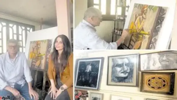 بناء الوعي المجتمعي.. الفنان فتحي عفيفي يكشف علاقة لوحاته بالمتاحف المصرية بصياغة فنية