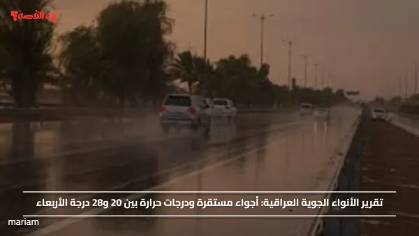 تقرير الأنواء الجوية العراقية.. أجواء مستقرة ودرجات حرارة بين 20 و28 درجة الأربعاء