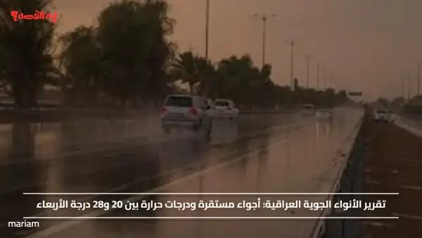 تقرير الأنواء الجوية العراقية.. أجواء مستقرة ودرجات حرارة بين 20 و28 درجة الأربعاء