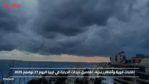 تقلبات قوية وأمطار رعدية.. تفاصيل درجات الحرارة في ليبيا اليوم 27 نوفمبر 2025