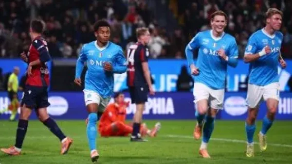 ثنائية نيريس تحسم اللقب.. نابولي يتوج بطلاً لكأس السوبر الإيطالي بعد هزيمة بولونيا