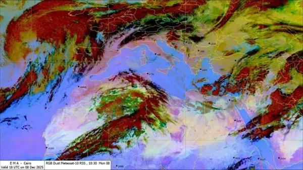 خريطة سقوط الأمطار غدًا تشمل 16 محافظة مع توقعات بحبات البرد وتأثيرات واسعة على المناطق المتأثرة