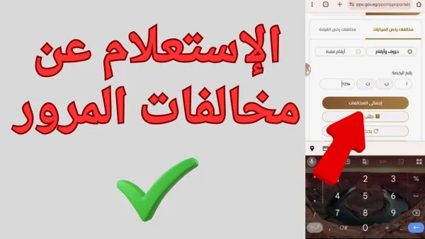 خطوات الاستعلام عن مخالفات رخص المركبات عبر traffic.moi.gov.eg وطرق الدفع الإلكترونية
