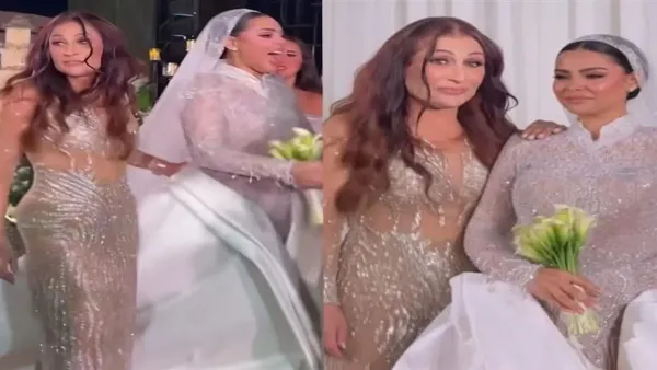 زوجة محمد هنيدي عبير السري تتألق في حفل زفاف ابنتهما بعد سنوات من الغياب الإعلامي