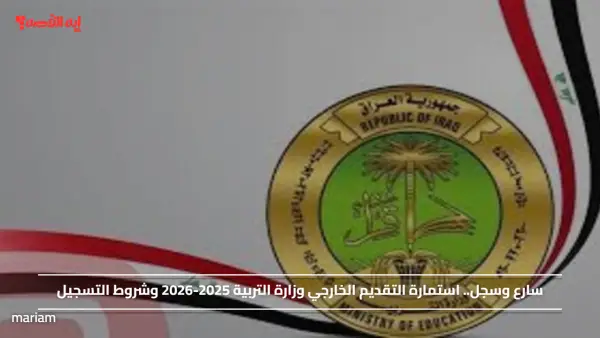 سارع وسجل.. استمارة التقديم الخارجي وزارة التربية 2025-2026 وشروط التسجيل