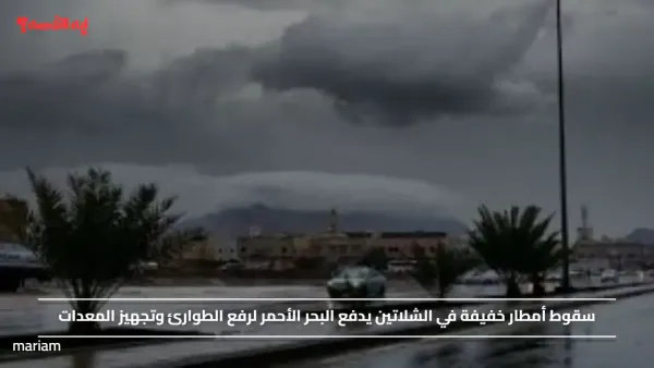 سقوط أمطار خفيفة في الشلاتين يدفع البحر الأحمر لرفع الطوارئ وتجهيز المعدات