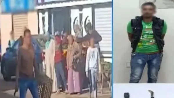 سلاح أبيض في إدكو.. ضبط بائع متجول هدد سلامة المواطنين داخل السوق