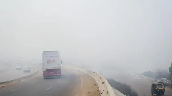 شبورة مائية كثيفة تعيق الطرق السريعة والزراعية في القاهرة والمحافظات صباح اليوم