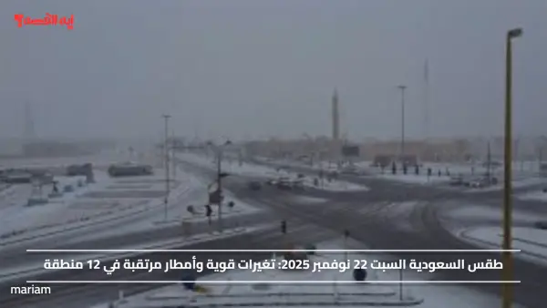 طقس السعودية السبت 22 نوفمبر 2025.. تغيرات قوية وأمطار مرتقبة في 12 منطقة