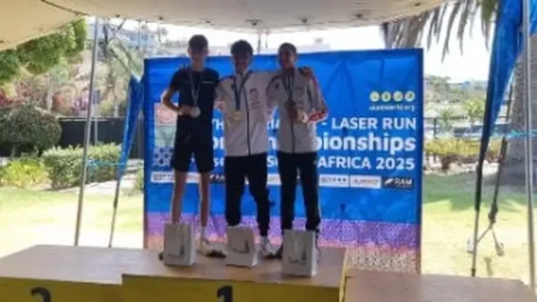 عمر زيدان يحرز الميدالية الذهبية في بطولة العالم لليزر رن بجنوب أفريقيا