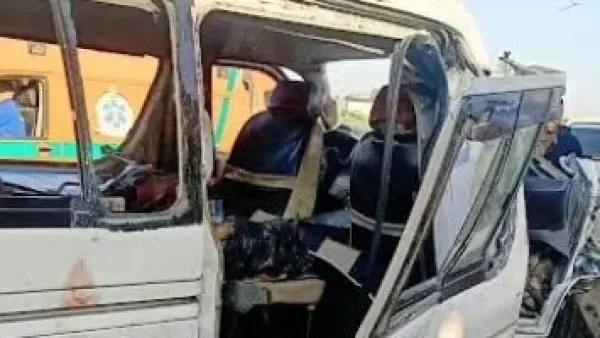 فاجعة في الدقهلية.. مصرع طفلة وإصابة 13 شخصًا إثر تصادم ميكروباص بسيارة نقل