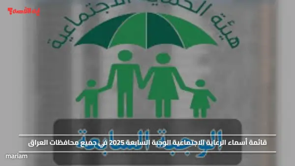 قائمة أسماء الرعاية الاجتماعية الوجبة السابعة 2025 في جميع محافظات العراق