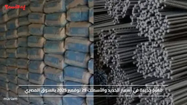 قفزة جديدة في أسعار الحديد والأسمنت 29 نوفمبر 2025 بالسوق المصري