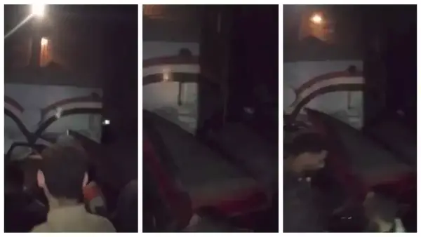 لحظات حبس الأنفاس.. سائق ينجو من الموت قبل دهس قطار لسيارته بغمضة عين