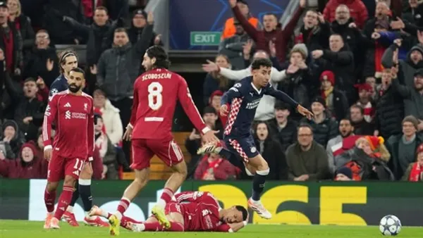 ليفربول يتعرض لهزيمة موجعة أمام آيندهوفن على ملعبه في دوري أبطال أوروبا