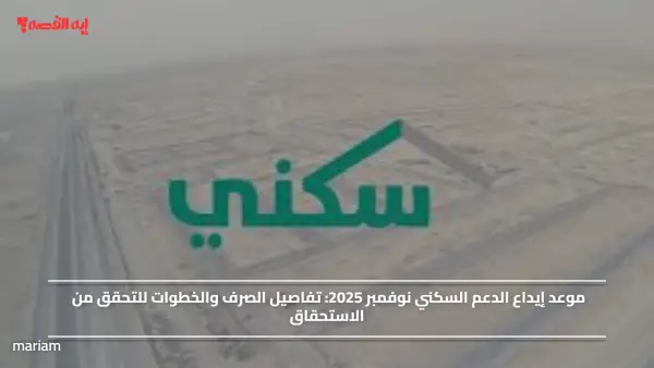 موعد إيداع الدعم السكني نوفمبر 2025.. تفاصيل الصرف والخطوات للتحقق من الاستحقاق