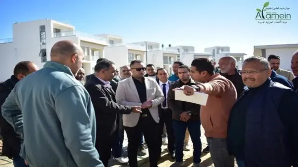 نائب رئيس الهيئة لقطاع التنمية والإنشاءات يطّلع على تقدم مشروعات تطوير مدينة العلمين