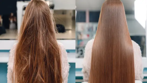 هيهفهف على خدودك.. اكتشفي سر فرد وتنعيم الشعر الخشن والمجعد هيبقي زي الحرير من اول مرة