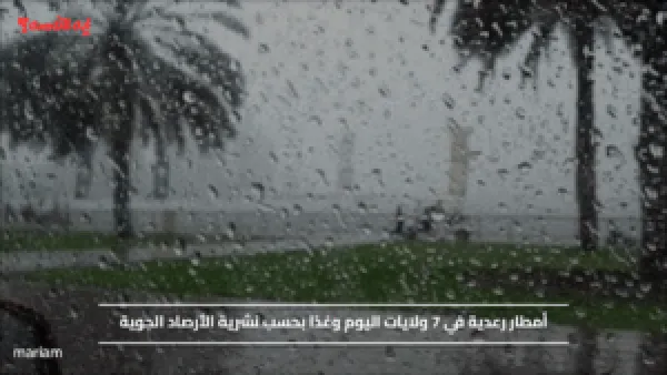 أمطار رعدية في 7 ولايات اليوم وغدًا بحسب نشرية الأرصاد الجوية