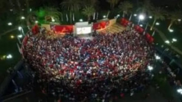 التنمية الشبابية بالجزيرة يعرض مباريات أمم أفريقيا على شاشة عملاقة