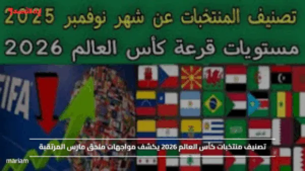 تصنيف منتخبات كأس العالم 2026 يكشف مواجهات ملحق مارس المرتقبة