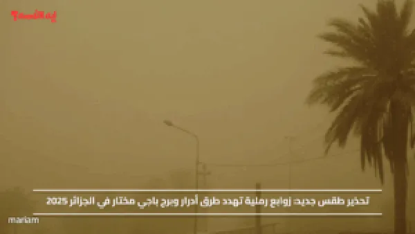 تحذير طقس جديد: زوابع رملية تهدد طرق أدرار وبرج باجي مختار في الجزائر 2025