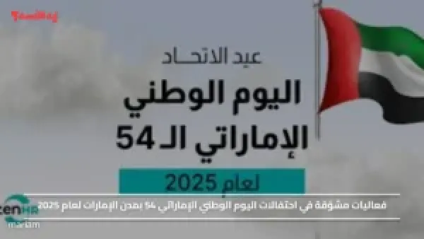 فعاليات مشوّقة في احتفالات اليوم الوطني الإماراتي 54 بمدن الإمارات لعام 2025