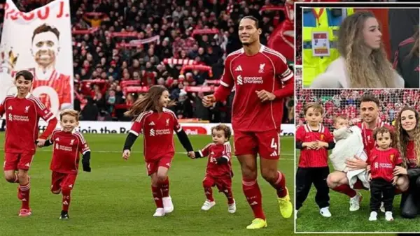 تحية خاصة.. أسرة ديوجو جوتا تخطف الأنظار في كلاسيكو ليفربول وولفرهامبتون بجولة الدوري