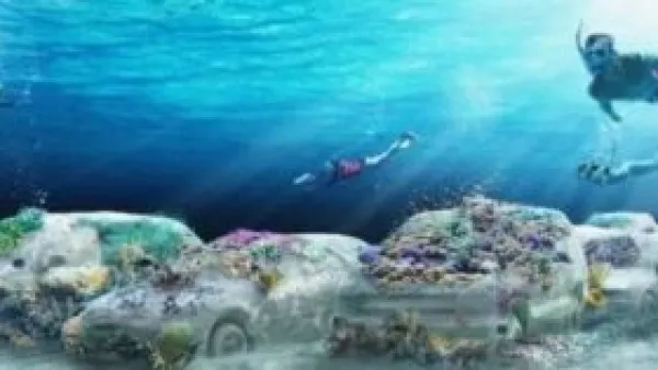 سيارات خرسانية تغرق قبالة ميامي لتصبح موطنًا جديدًا للشعاب المرجانية.
