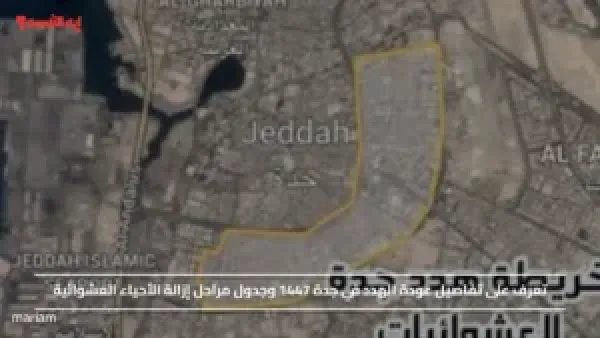 تعرف على تفاصيل عودة الهدد في جدة 1447 وجدول مراحل إزالة الأحياء العشوائية