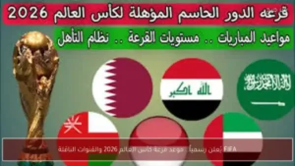 موعد قرعة كأس العالم 2026 والقنوات الناقلة تحددها FIFA رسمياً