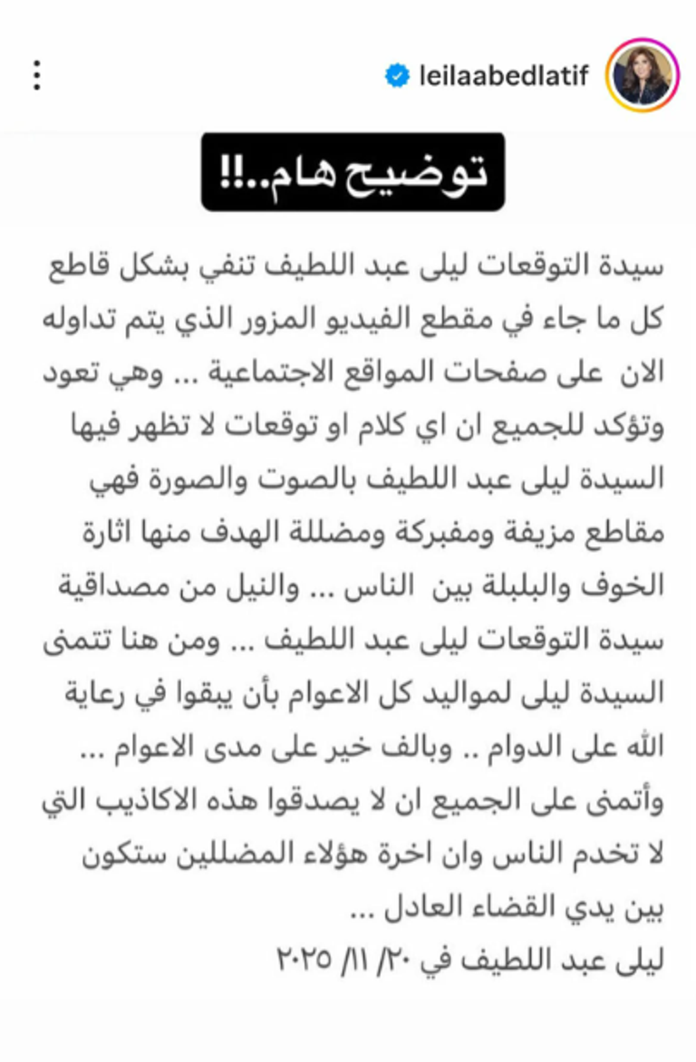 حقيقة اختفاء مواليد 2006 و2009.. ليلى عبد اللطيف تكشف تفاصيل الفيديو المفبرك 3 حقيقة اختفاء مواليد 2006 و2009.. ليلى عبد اللطيف تكشف تفاصيل الفيديو المفبرك