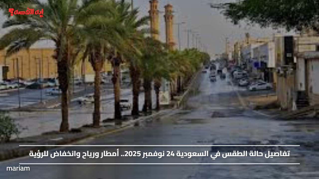 تفاصيل حالة الطقس في السعودية 24 نوفمبر 2025.. أمطار ورياح وانخفاض للرؤية