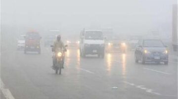 الشبورة المائية الكثيفة تغلق طريق الإسكندرية الصحراوي وتعرقل حركة المرور