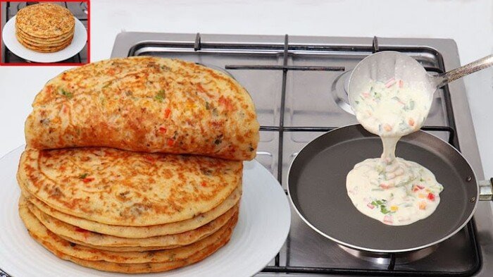 طريقة تحضير فطيرة الطاسة السريعة بالخضار.. صحتها في المكونات وطعمها في كل لقمة 3 فطيرة الطاسة السريعة