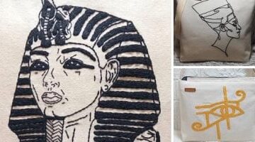 فنانة مصرية ترسم بالخيوط لتعيد وجوه الحضارة المصرية القديمة إلى