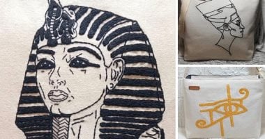 فنانة مصرية “ترسم” بالخيوط لتعيد وجوه الحضارة المصرية القديمة إلى عالم الموضة.