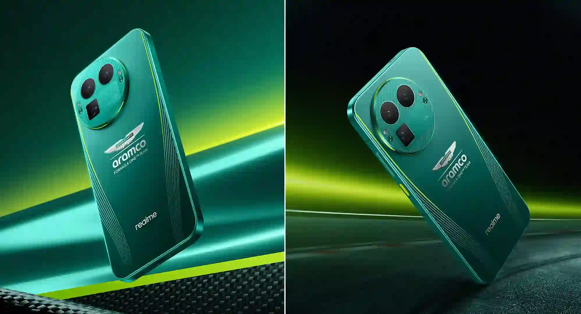 هاتف ريلمي GT 8 Pro يقتبس تصميم سيارات الفورمولا 1 في نسخته الحصرية Aramco F1.